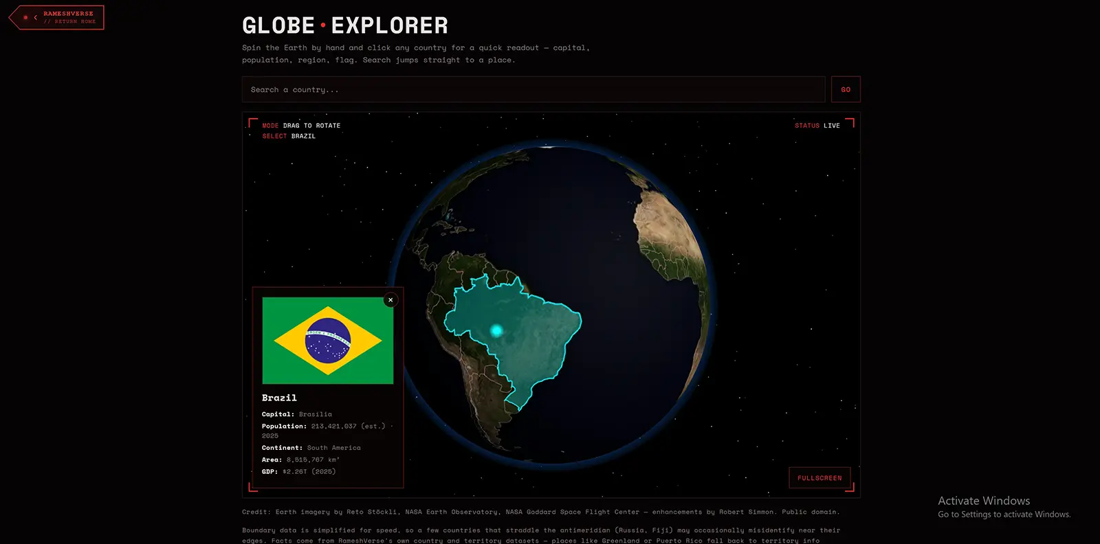 Globe Explorer thumbnail